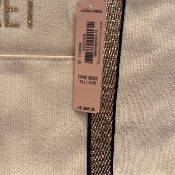 New with tags Victoria’s secret sparkly tote medium - Picture 2 of 3